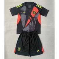 Camiseta Alemania Portero Primera Equipación Replica Eurocopa 2024 para niños mangas cortas (+ Pantalones cortos)